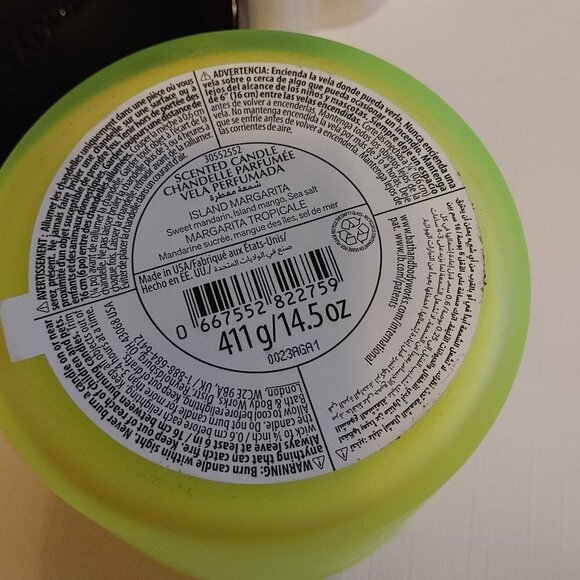 Bath and Body Works ISLAND MARGARITA Three Wick Candle BNIP - Picture 4 of 4